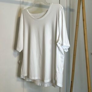 Denim & Company‎ white t shirt size xl